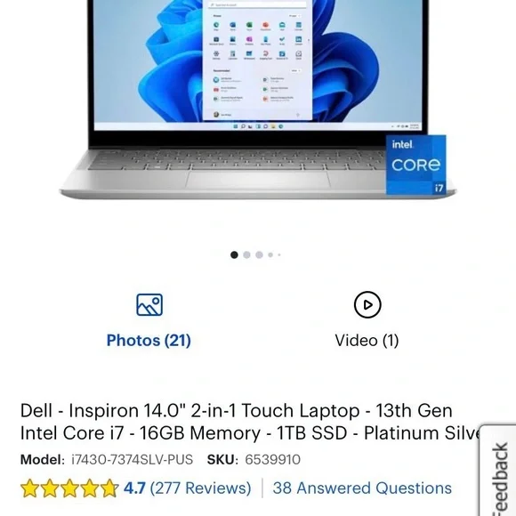 Dell Inspiron 14’ 2-in-1 Laptop